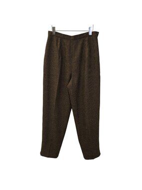 NWT Vintage Gianni Sport 100% Wool High Rise Aurora Trouser Pants Size 10/12